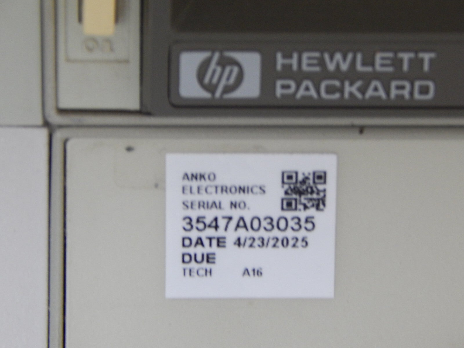Agilent/Keysight 8722C w/001, 006, 50Mhz-40GHz Network analyzer, s/n3547A03035 Agilent/Keysight 8722C w/001, 006, 50Mhz-40GHz Network analyzer, s/n3547A03035